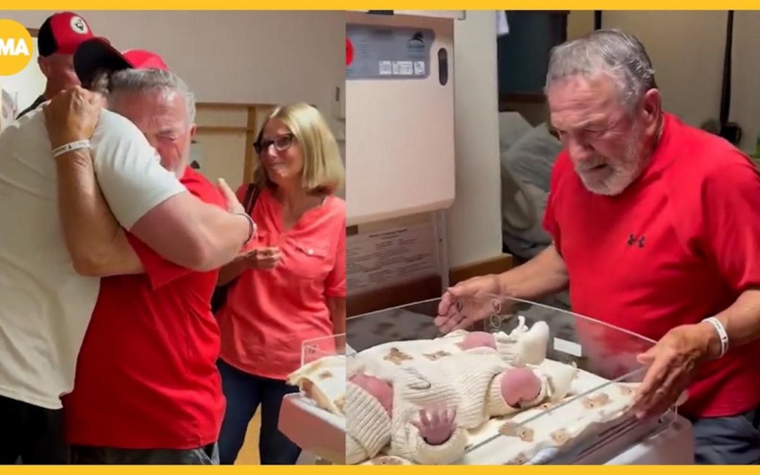 WATCH: Great-grandpa breaks out in tears after learning great-grandson’s name