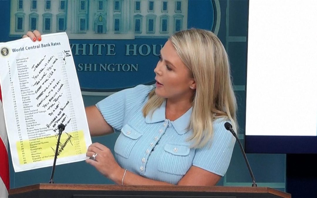 WATCH: Trump sent handwritten note to Powell calling for lower interest rates