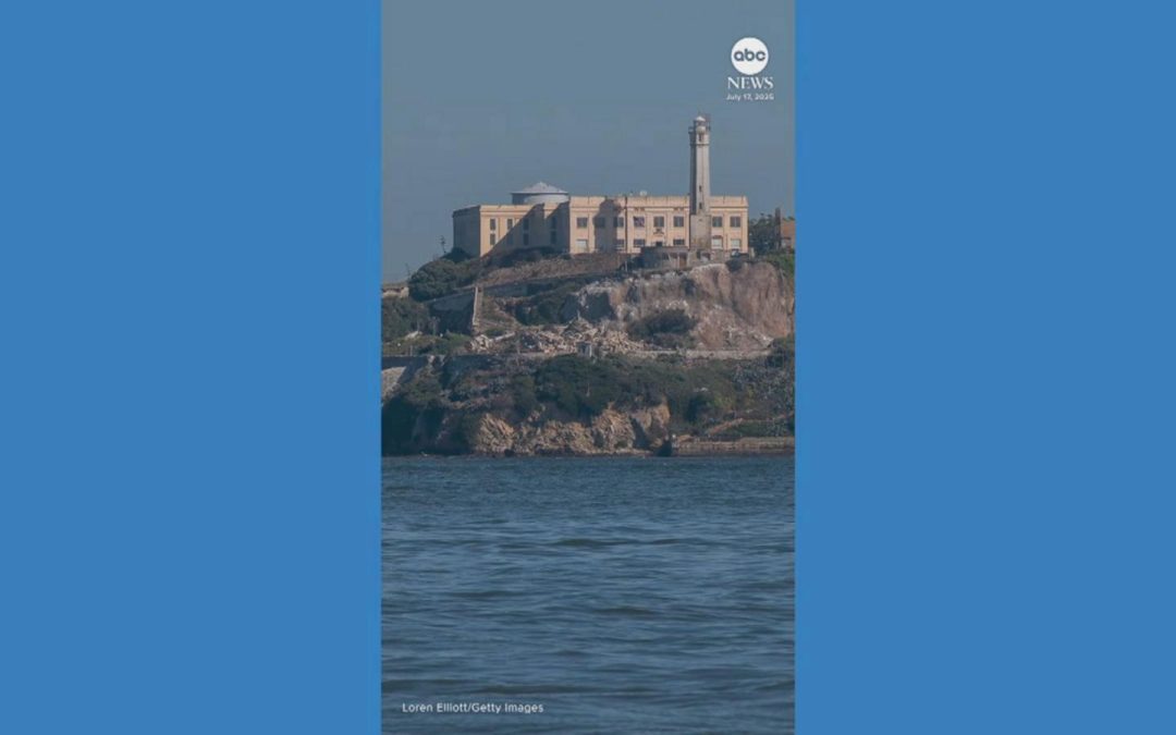 WATCH: AG Pam Bondi visits Alcatraz for briefing after Trump’s order to reopen prison