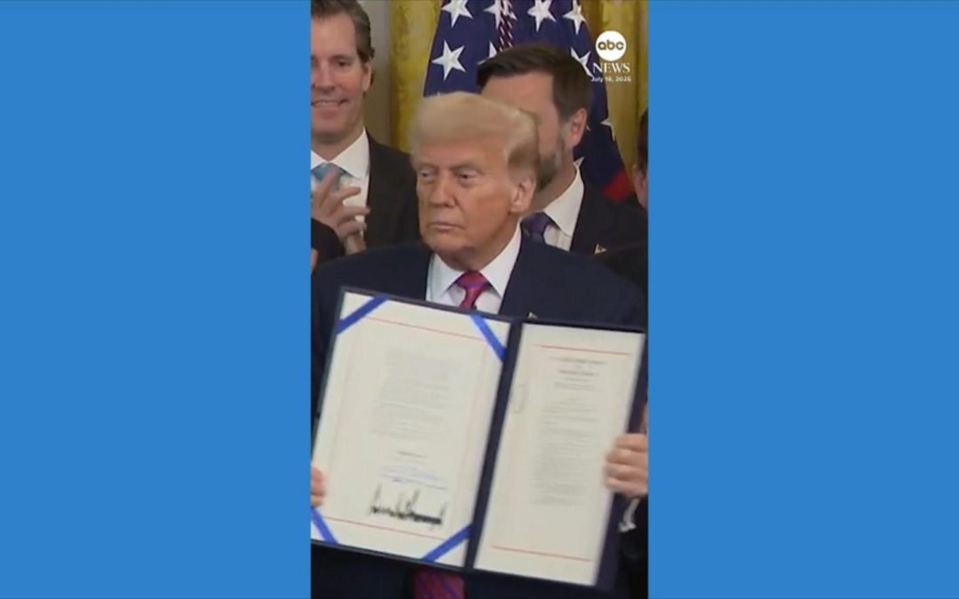 WATCH: President Trump signs first major federal cryptocurrency bill into law