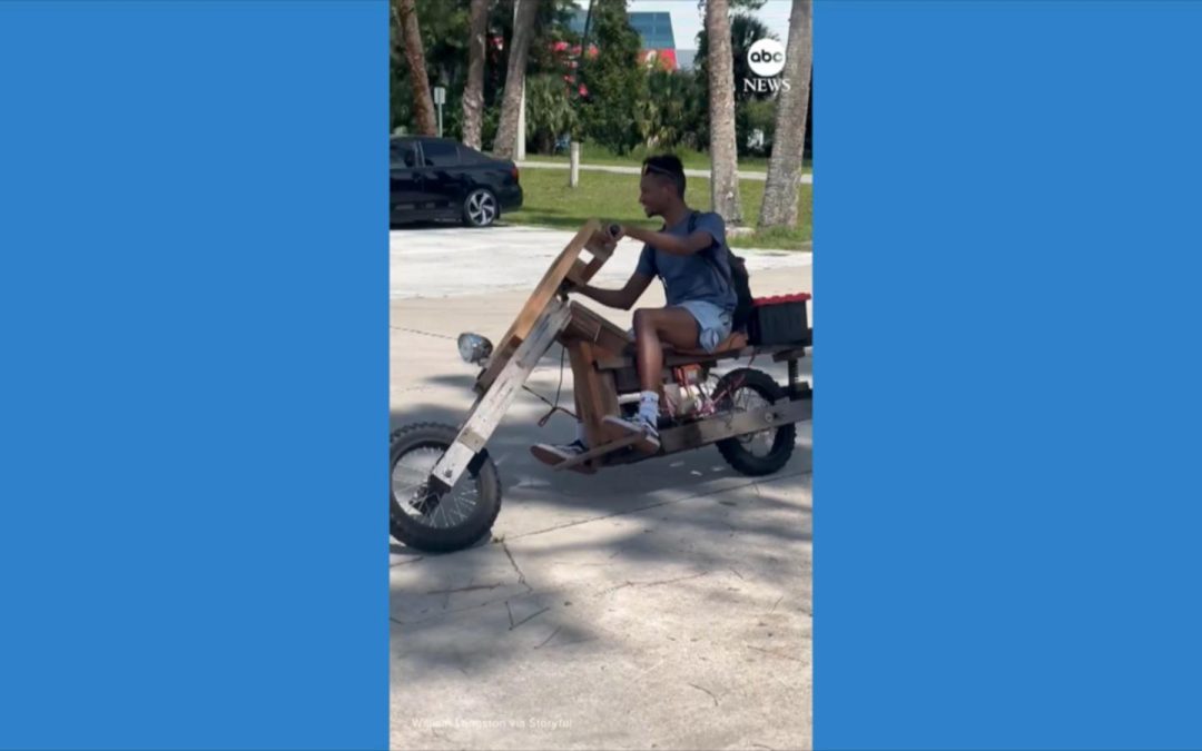 WATCH: Florida engineering student builds e-bike out of wood