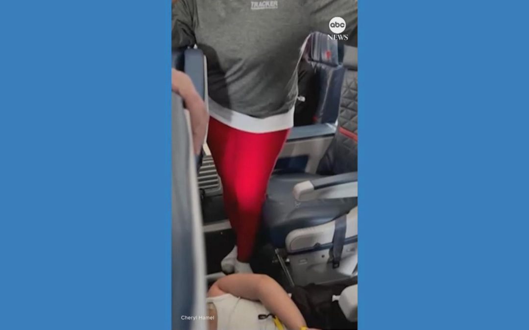 WATCH: Grandmother takes down unruly passenger on Delta flight