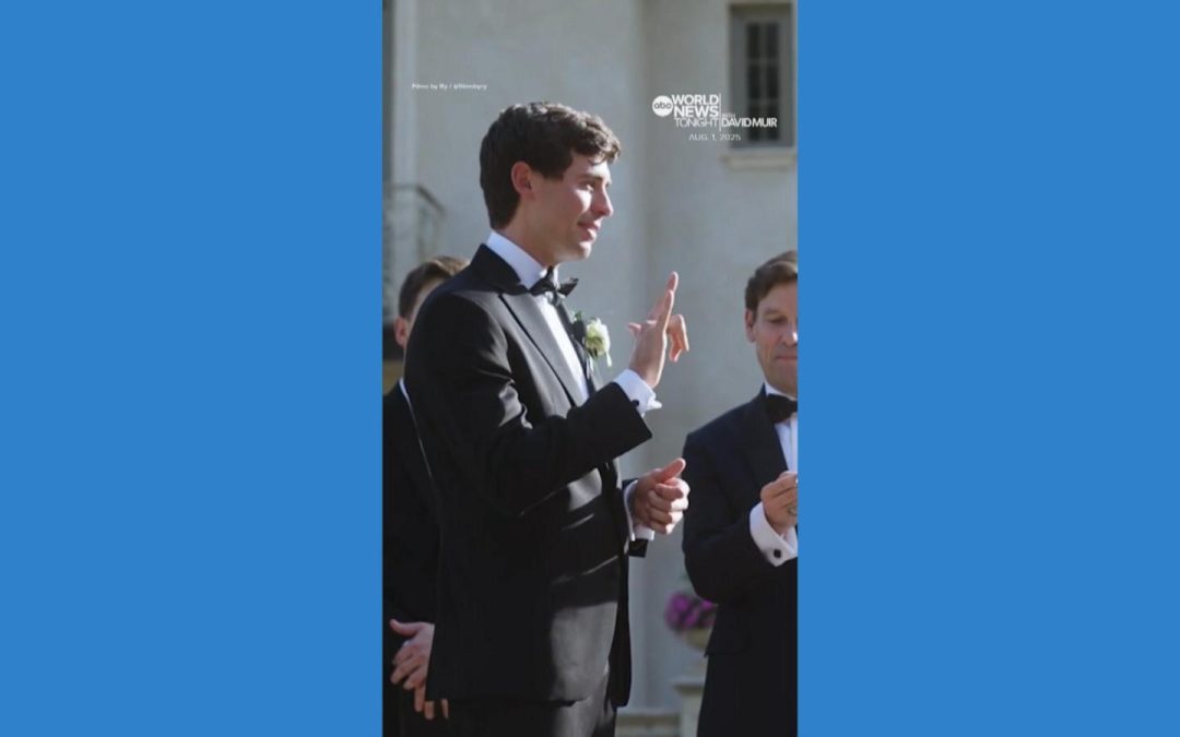WATCH:  Groom surprises bride and her parents with ASL vows on wedding day