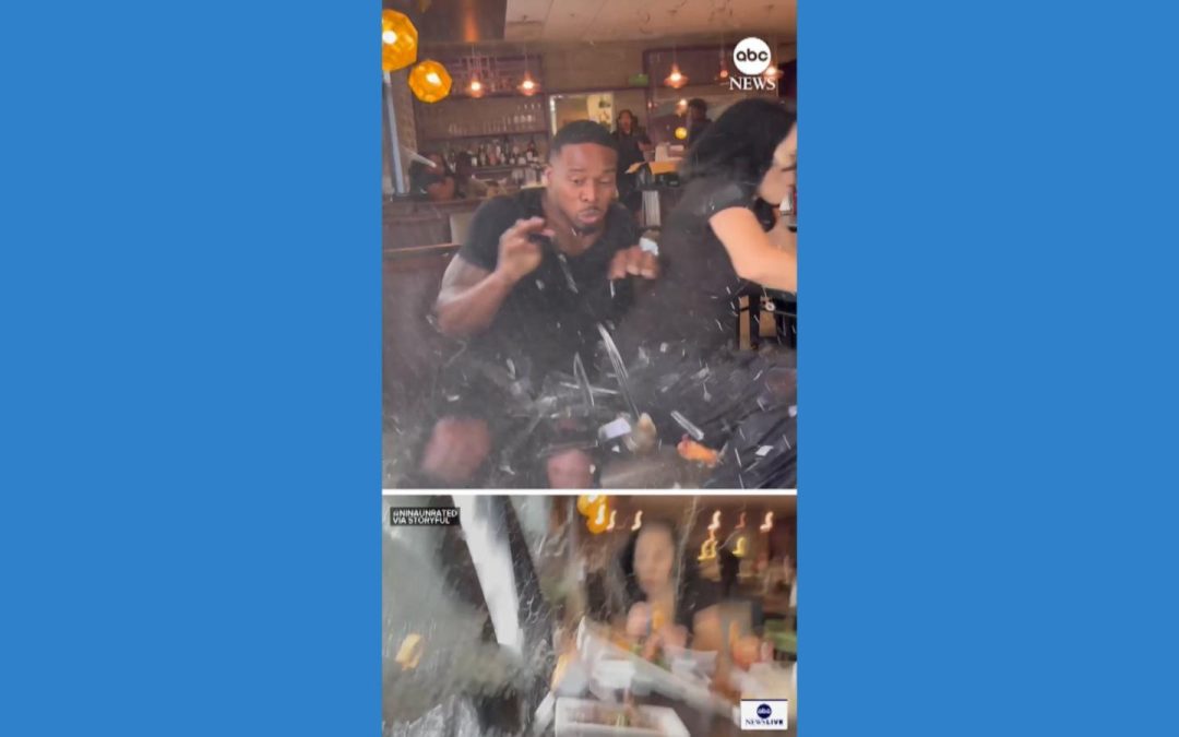 WATCH: Driver smashes through window as food influencers film restaurant review
