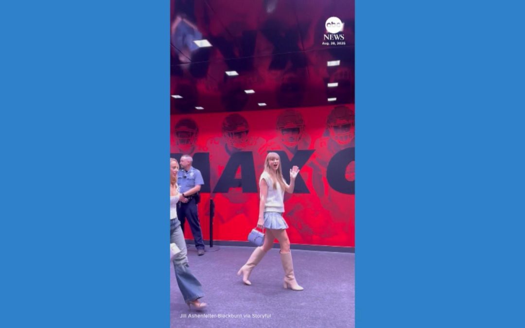 WATCH: Taylor Swift and Travis Kelce spotted at college football game after engagement