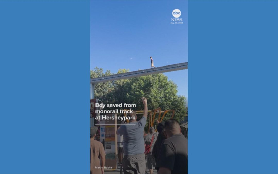 WATCH:  Boy saved from monorail track at Hersheypark