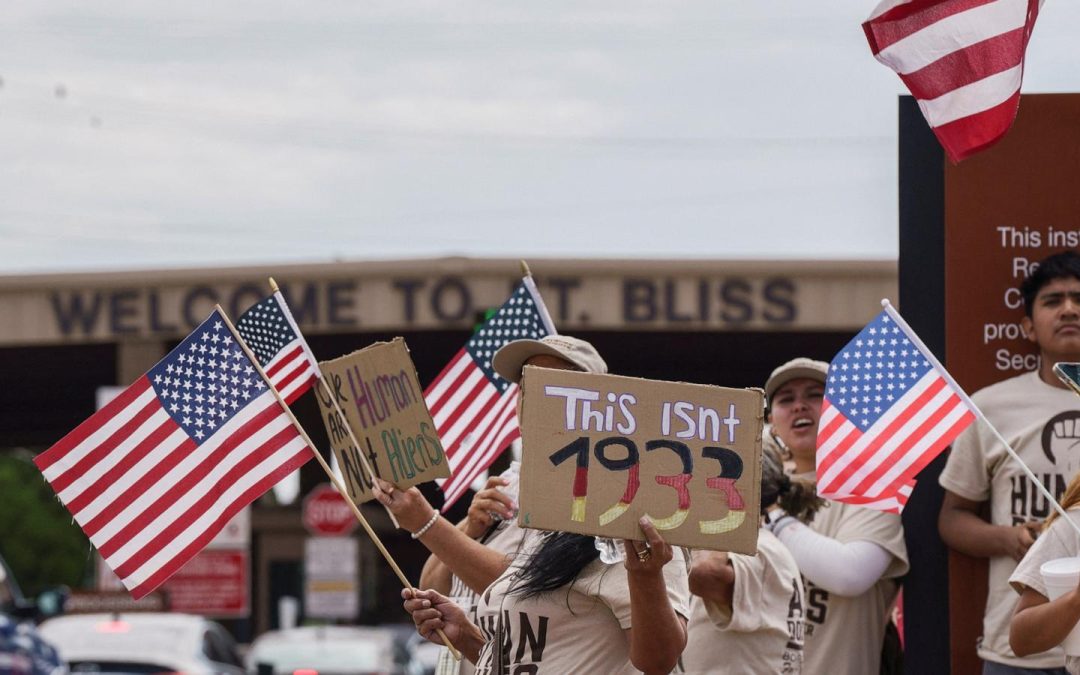 Opening of new migrant detention center in Texas met with protests