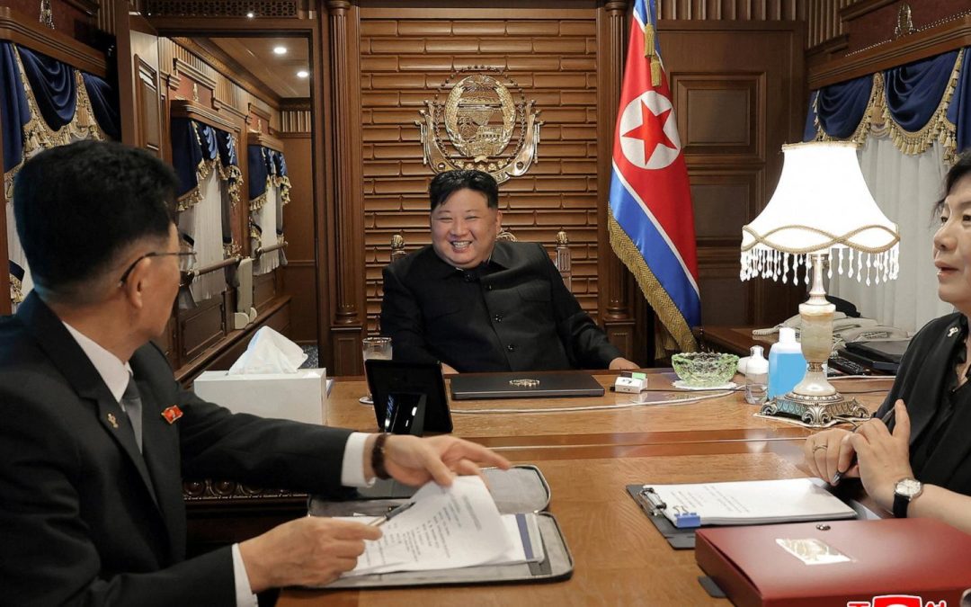 North Korea’s Kim crosses into China to meet Xi, Putin for Beijing military parade