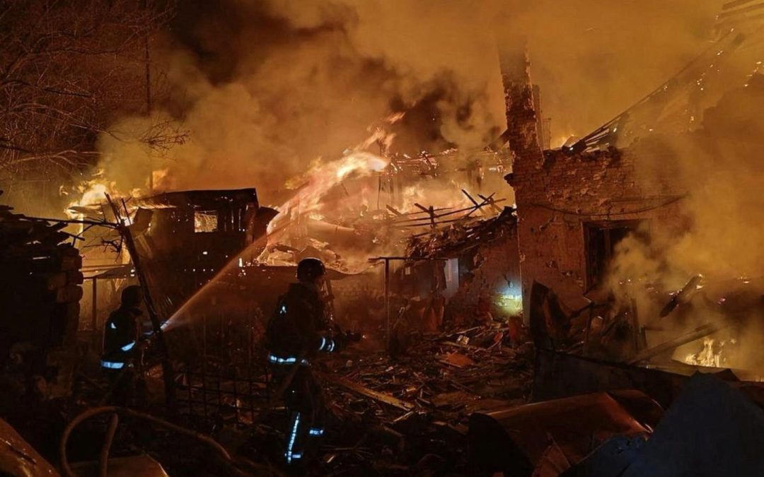 As Trump heads to Europe, Russian drones hit Kyiv and Zelenskyy urges sanctions