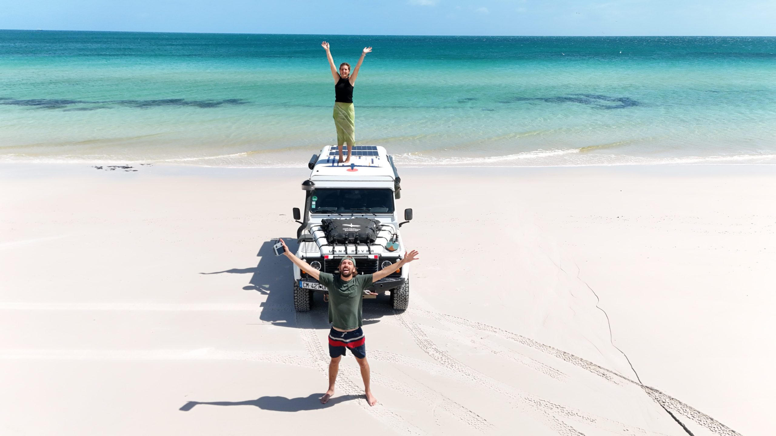 This couple left their jobs to travel 160,000 km across the world in their Land Rover