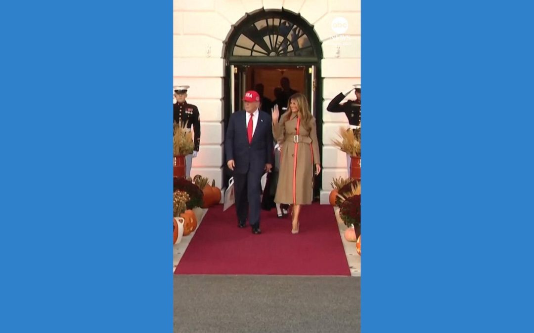 WATCH:  President Trump and Melania Trump celebrate Halloween at the White House