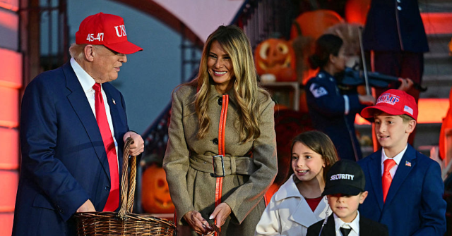 WATCH — Halloween at the White House: Trump and Melania Give Candy and Hugs