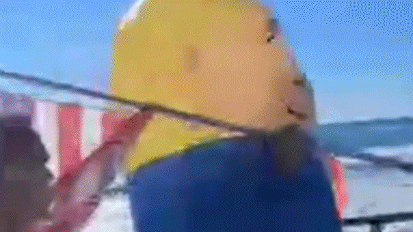 Man wearing inflatable Trump costume allegedly attacked on camera at blue state ‘No Kings’ protest: police