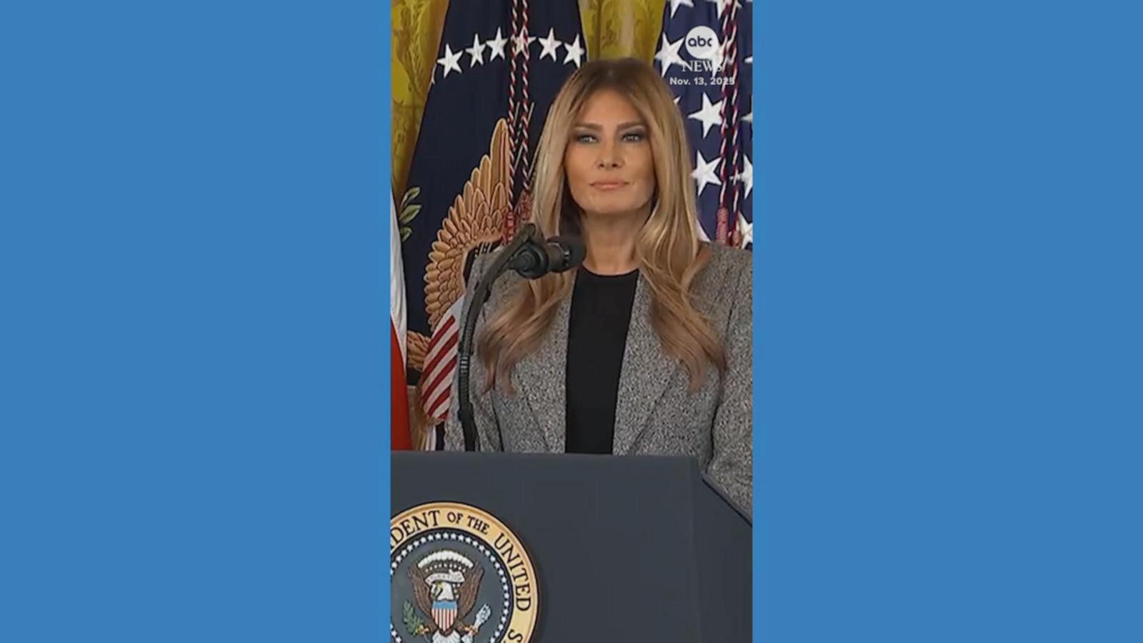 WATCH: First lady Melania Trump speaks at signing of ‘Fostering the Future’ executive order