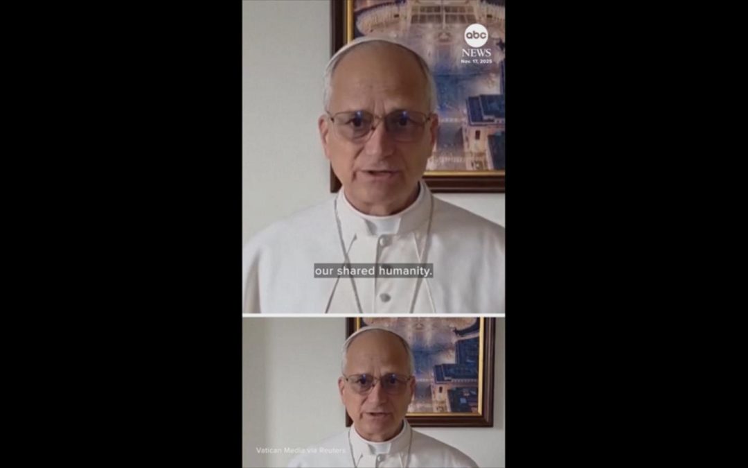 WATCH:  Pope Leo calls for world leaders to take urgent climate action