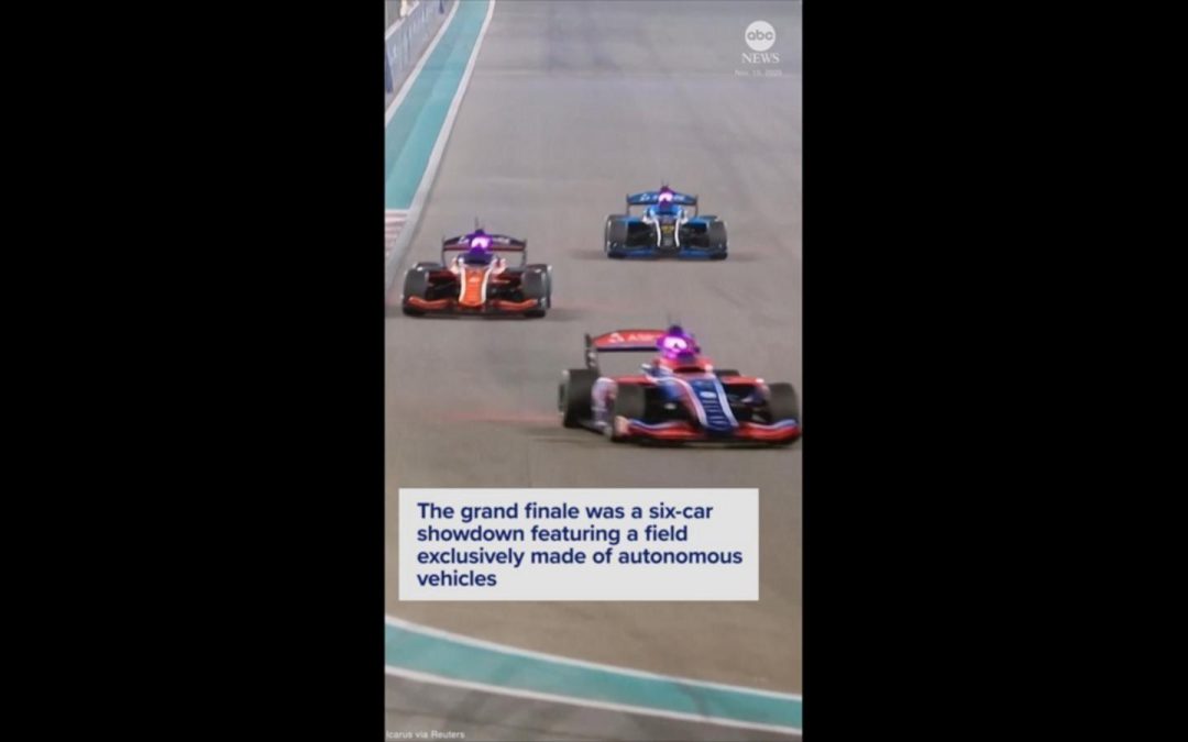 WATCH:  AI-driven racing cars burn rubber in Abu Dhabi