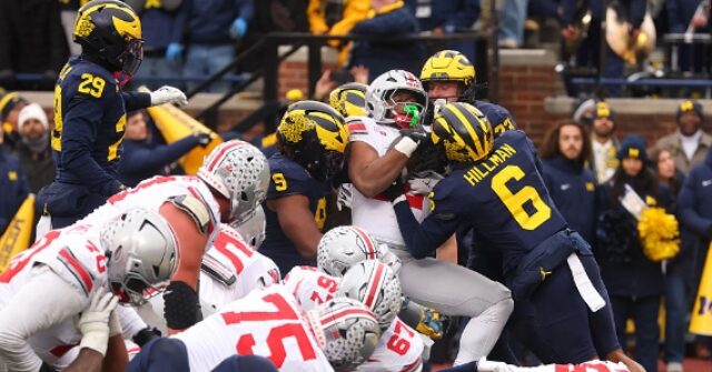 WATCH: Michigan Player Head Butts Referee in Wild Scene During Ohio State Game