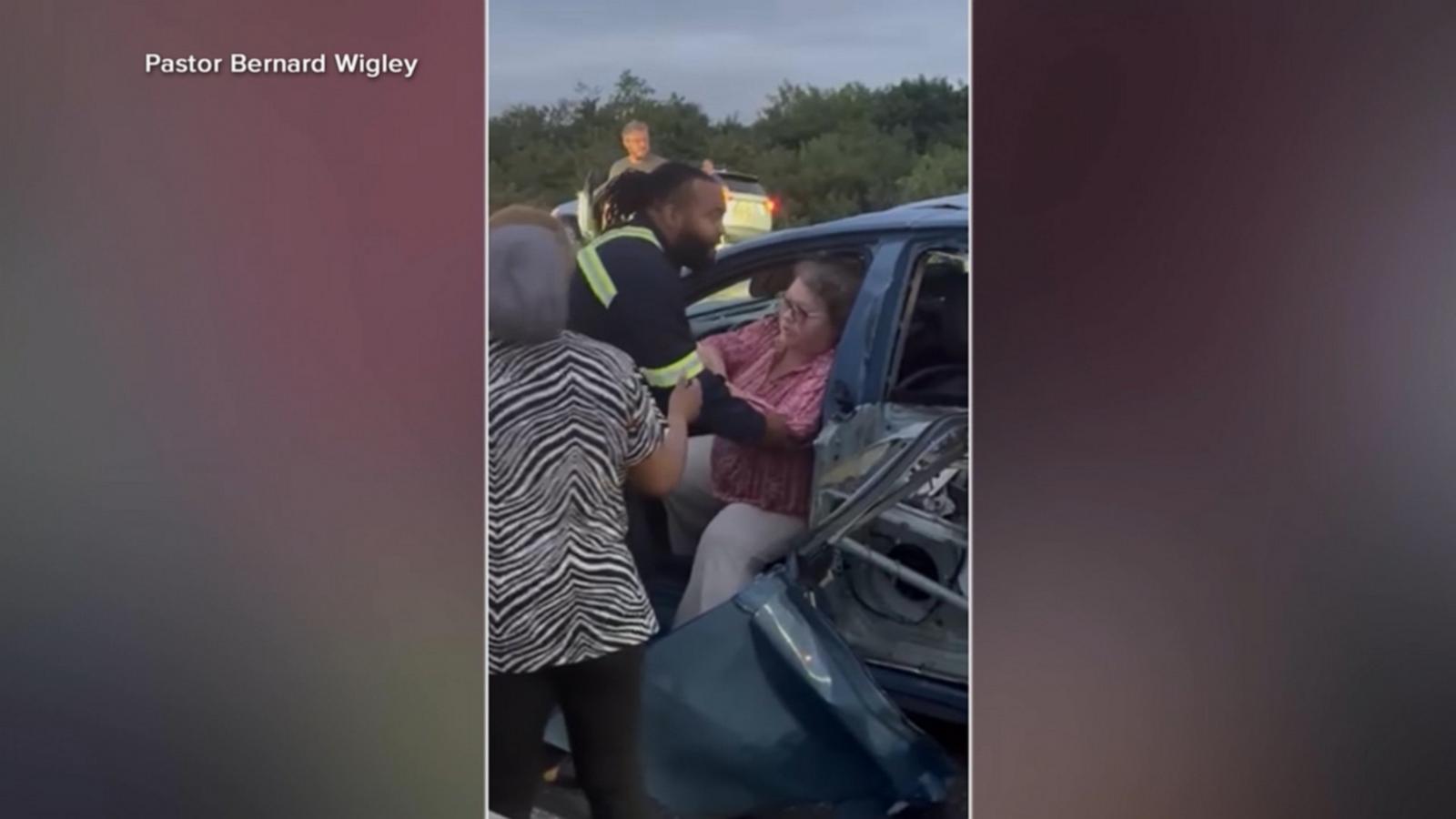 WATCH: Video captures plane landing on Florida highway, crashing into car