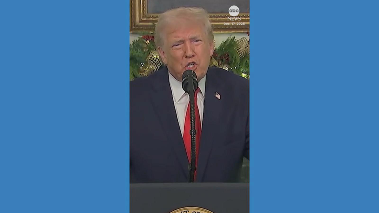 WATCH: President Trump addresses nation in end of year remarks