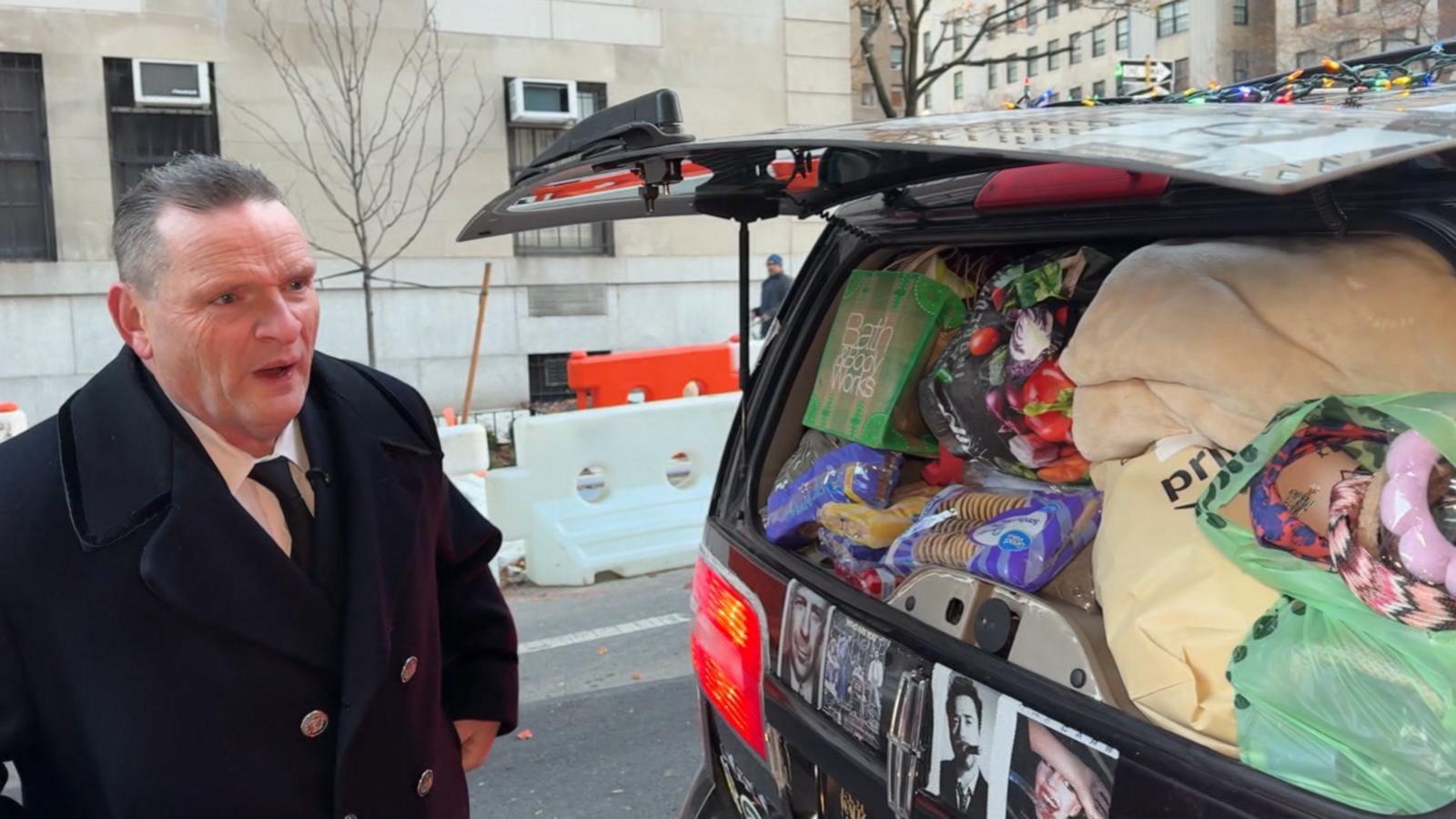 WATCH: NYC doorman becomes hit on TikTok by serving the homeless at night