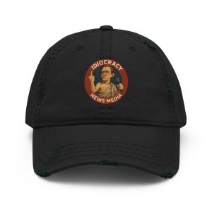 Idiocracy News Media – Distressed Dad Hat