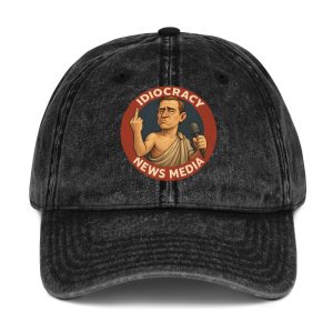 Idiocracy News Media Vintage Cotton Twill Cap